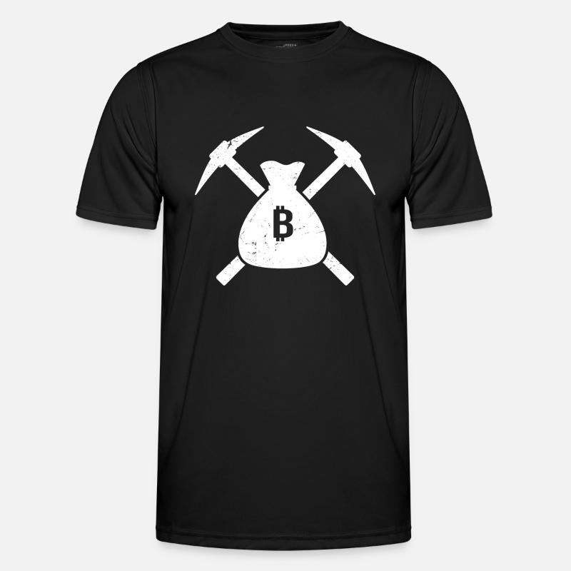 Bergbau - Männer Funktions-T-Shirt - Schwarz