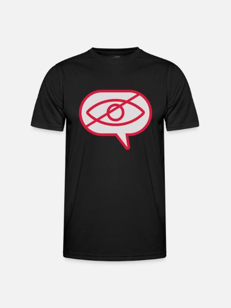 Do not see visual eye - Men's Functional T-Shirt - black