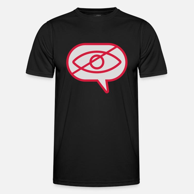 Do not see visual eye - Men's Functional T-Shirt - black
