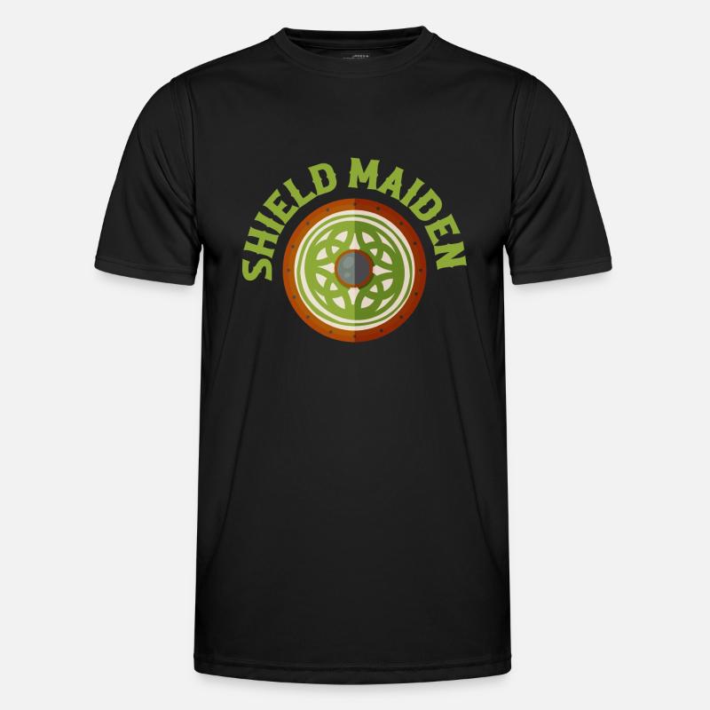 Shield Maiden Viking Norse - Men's Functional T-Shirt - black