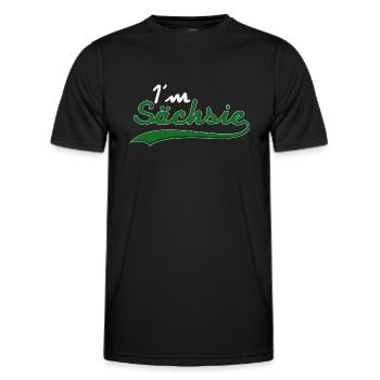 Dans Sexy Sächsie Saxe - T-shirt sport Homme - noir - Devant - AI Model Male 178 dark (178cm)