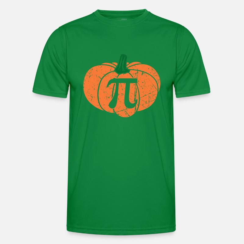 Distressed Pumpkin Pi Math Teacher Haloween Men's Functional T-Shirt