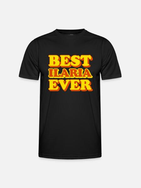 Ilaria First Name Funny Gift - Men's Functional T-Shirt - black