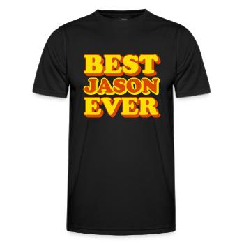 Cadeau amusant avec le prénom de Jason - T-shirt sport Homme - noir - Devant - AI Model Male 178 dark (178cm)