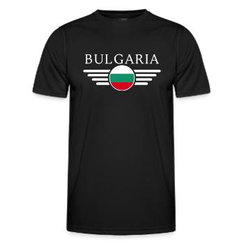 Bulgarien T-Shirt: Charme in jedem Stich - Männer Funktions-T-Shirt - Schwarz - Vorne - AI Model Male 178 dark (178cm)