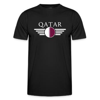 Qatar Style Design T-Shirt - T-shirt sport Homme - noir - Devant - AI Model Male 178 dark (178cm)