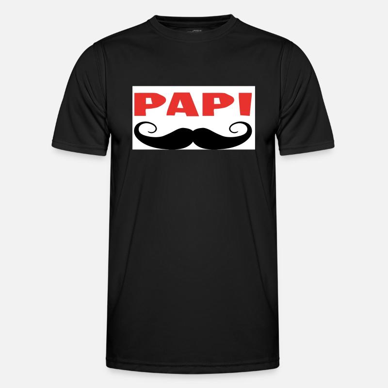 Opa - Männer Funktions-T-Shirt - Schwarz