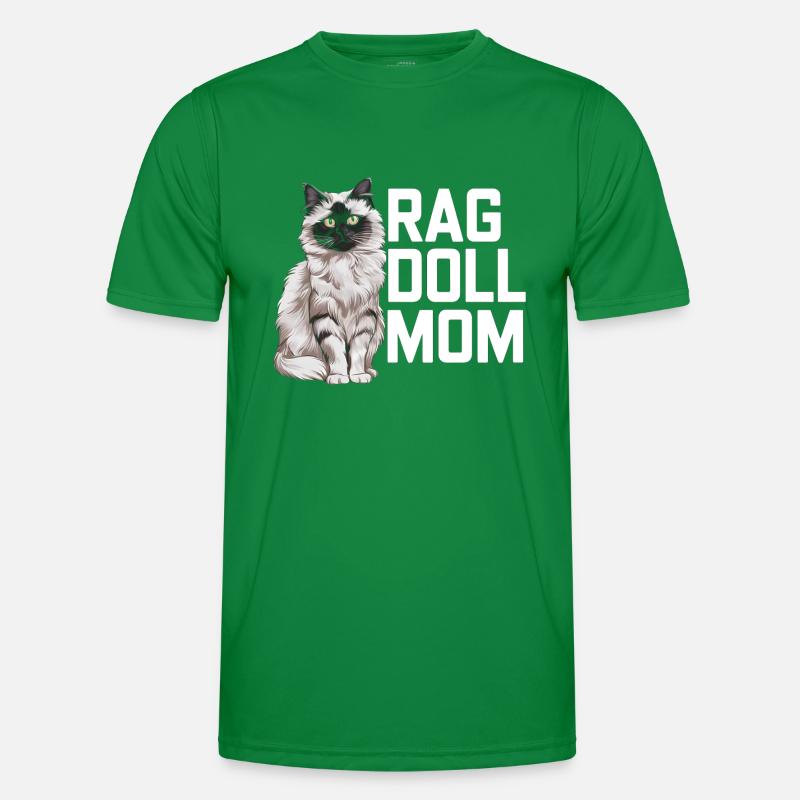 Katze Ragdoll Geschenk Männer Funktions-T-Shirt