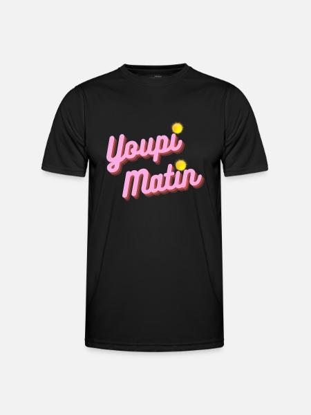youpi matin - T-shirt sport Homme - noir