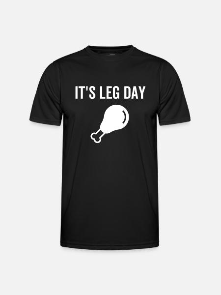 It's Leg Day - Men's Functional T-Shirt - black