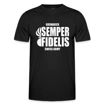 Grenadier - T-shirt sport Homme - noir - Devant - AI Model Male 178 dark (178cm)