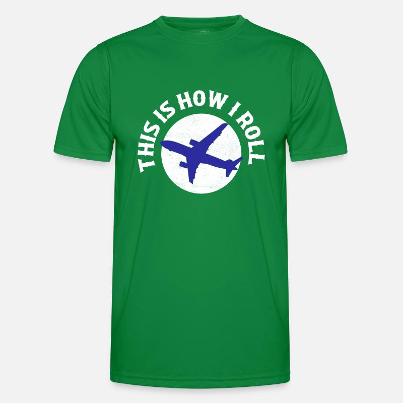 This Is How I Roll Aviation Pilot Männer Funktions-T-Shirt