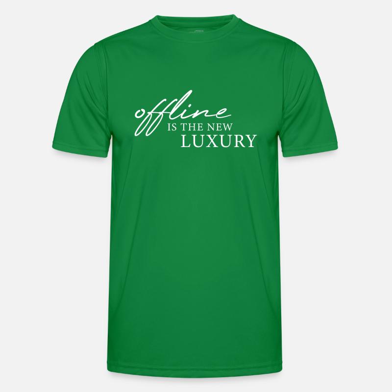 offline is the new luxury Men's Functional T-Shirt