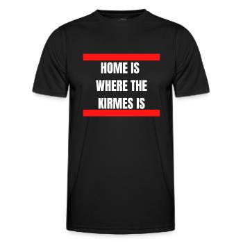 Kirmes - Männer Funktions-T-Shirt - Schwarz - Vorne - AI Model Male 178 dark (178cm)