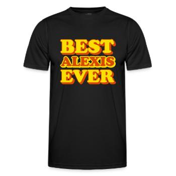 Alexis Vorname lustiges Geschenk - Männer Funktions-T-Shirt - Schwarz - Vorne - AI Model Male 178 dark (178cm)