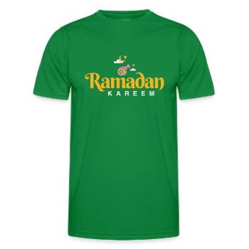 Ramadan Mubarak - Men's Functional T-Shirt - kelly green - Front - AI Model Male 178 dark (178cm)