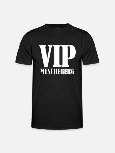 VIP Müncheberg - Männer Funktions-T-Shirt - Schwarz