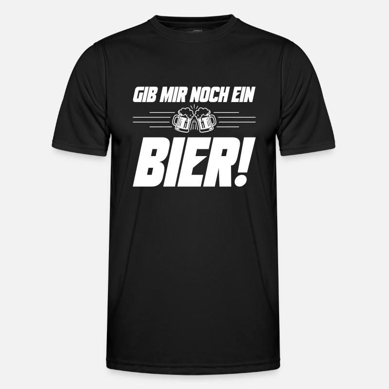 Noch ein Bier Spruch - Männer Funktions-T-Shirt - Schwarz