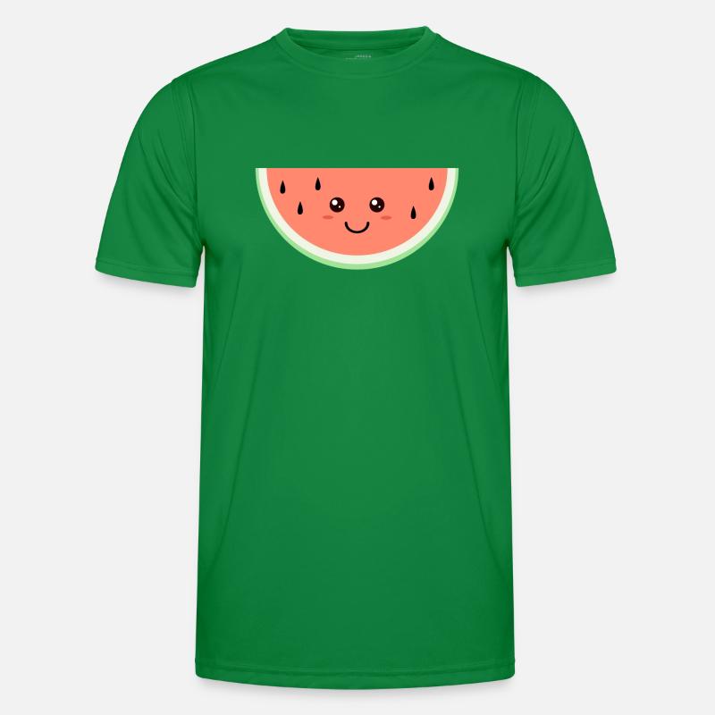 Pastèque heureuse de Kawaii T-shirt sport Homme
