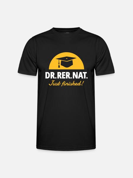 Doktor - Männer Funktions-T-Shirt - Schwarz