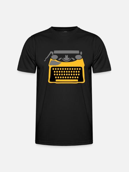 machine write - Men's Functional T-Shirt - black