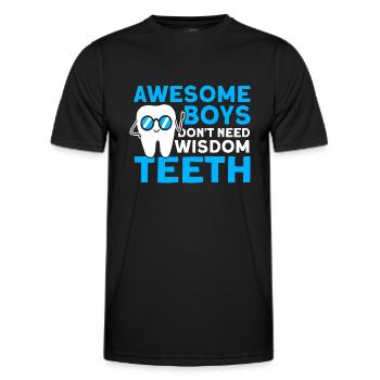 Weisheitszähne Weisheitszahn Patient Zahnarzt - Männer Funktions-T-Shirt - Schwarz - Vorne - AI Model Male 178 dark (178cm)