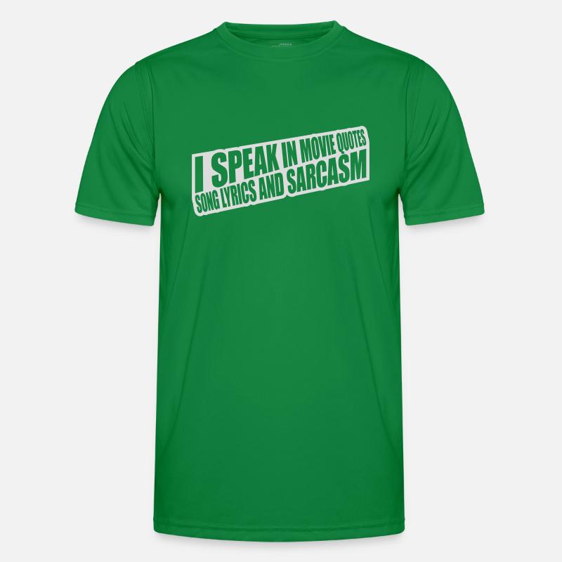 speak lyrics and sarcasm Men's Functional T-Shirt
