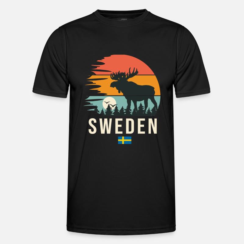 Sweden Cool Gift - Men's Functional T-Shirt - black