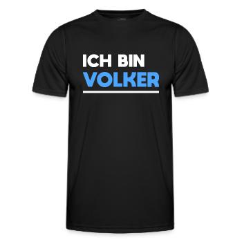 Volker Name Spruch für stolze Volker - Männer Funktions-T-Shirt - Schwarz - Vorne - AI Model Male 178 dark (178cm)