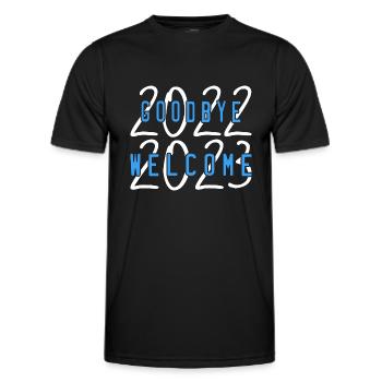 Willkommen 2023 - Männer Funktions-T-Shirt - Schwarz - Vorne - AI Model Male 178 dark (178cm)