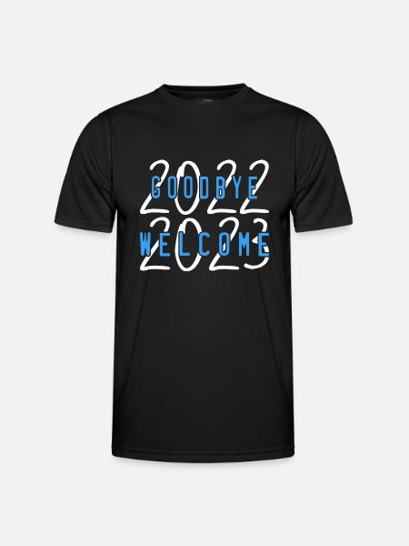 welcome 2023 - Men's Functional T-Shirt - black