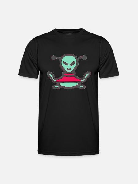 Bougli the happy alien - Men's Functional T-Shirt - black