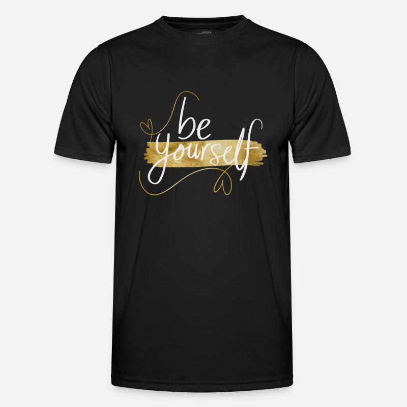 Sei Du Selbst - Männer Funktions-T-Shirt - Schwarz