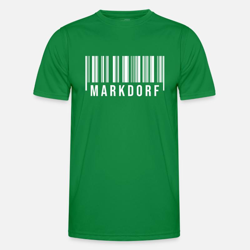 Schwabe Strichcode Markdorf Männer Funktions-T-Shirt