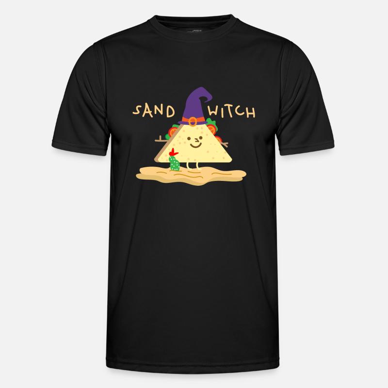 Witch in the desert - Men's Functional T-Shirt - black
