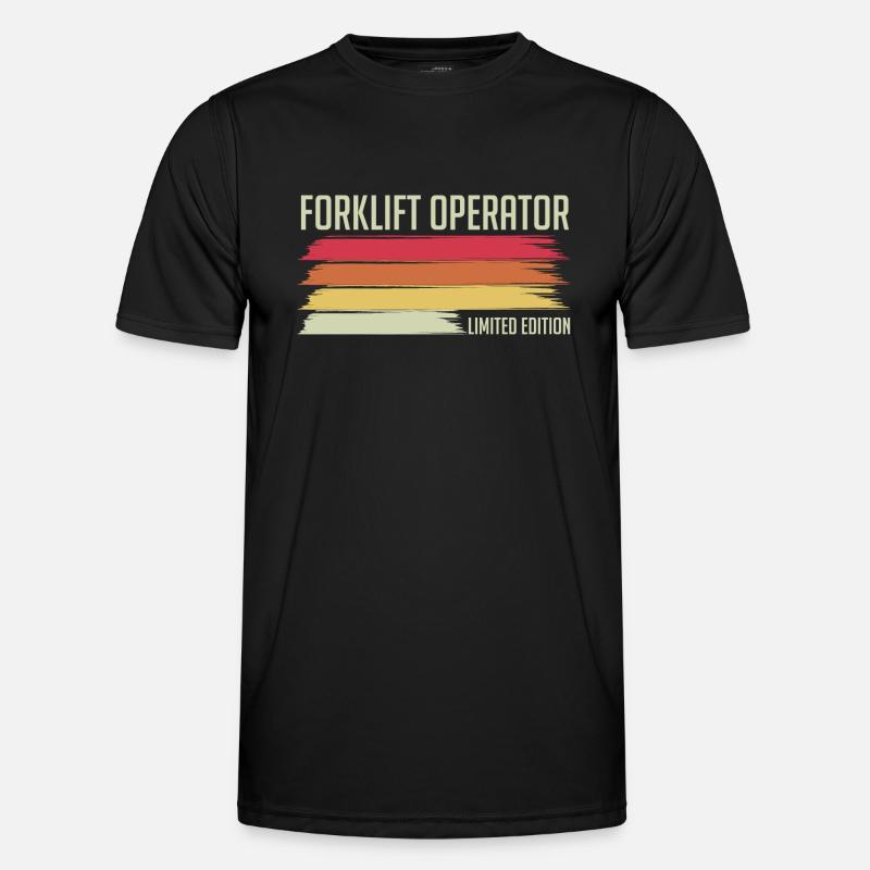 Retro Forklift Driver Forklift Operator Limited Ed Men's Functional T-Shirt