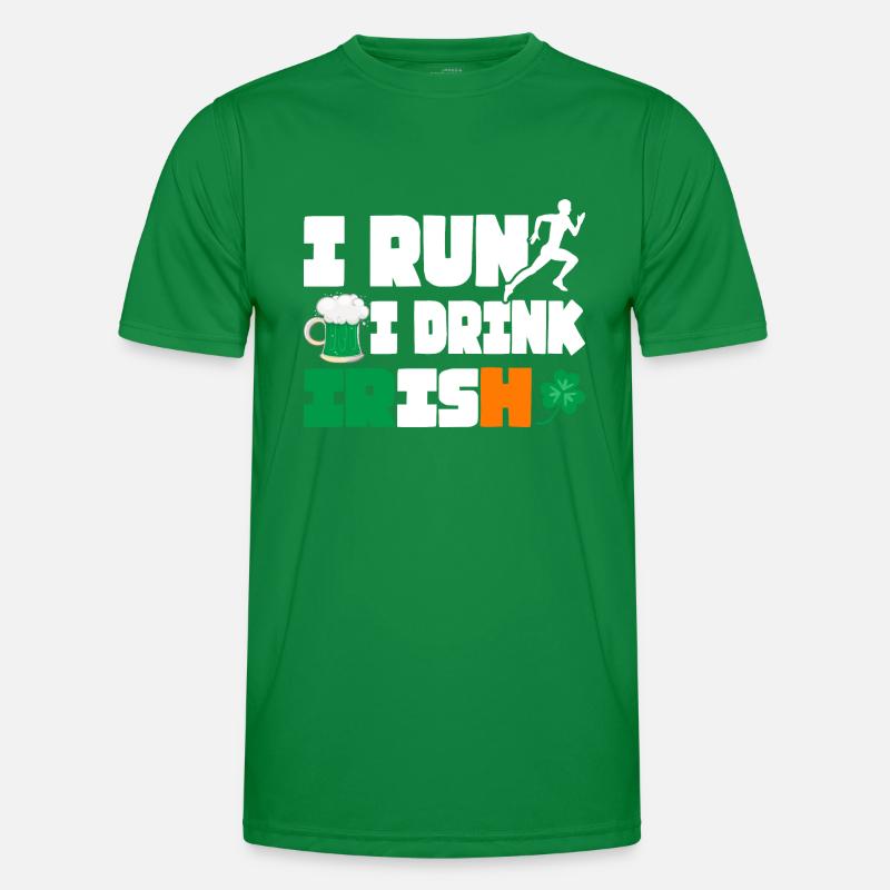 I Run. I Drink. Irish. Männer Funktions-T-Shirt