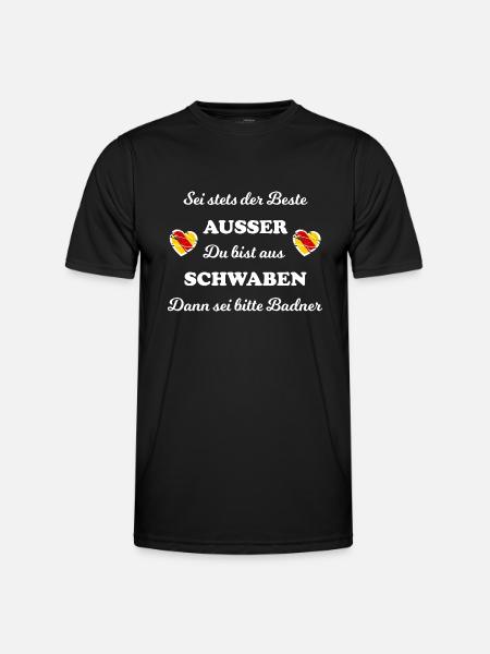 Les Souabes et les Badners - T-shirt sport Homme - noir