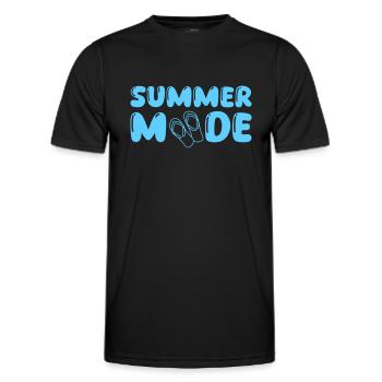 summer mode - Männer Funktions-T-Shirt - Schwarz - Vorne - AI Model Male 178 dark (178cm)