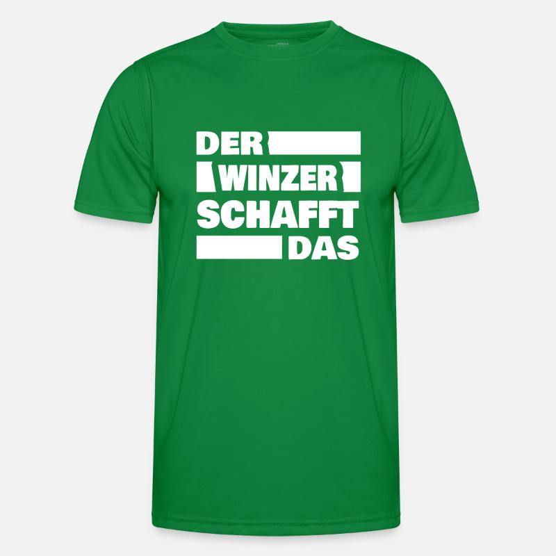 Winzer als Arbeit Männer Funktions-T-Shirt