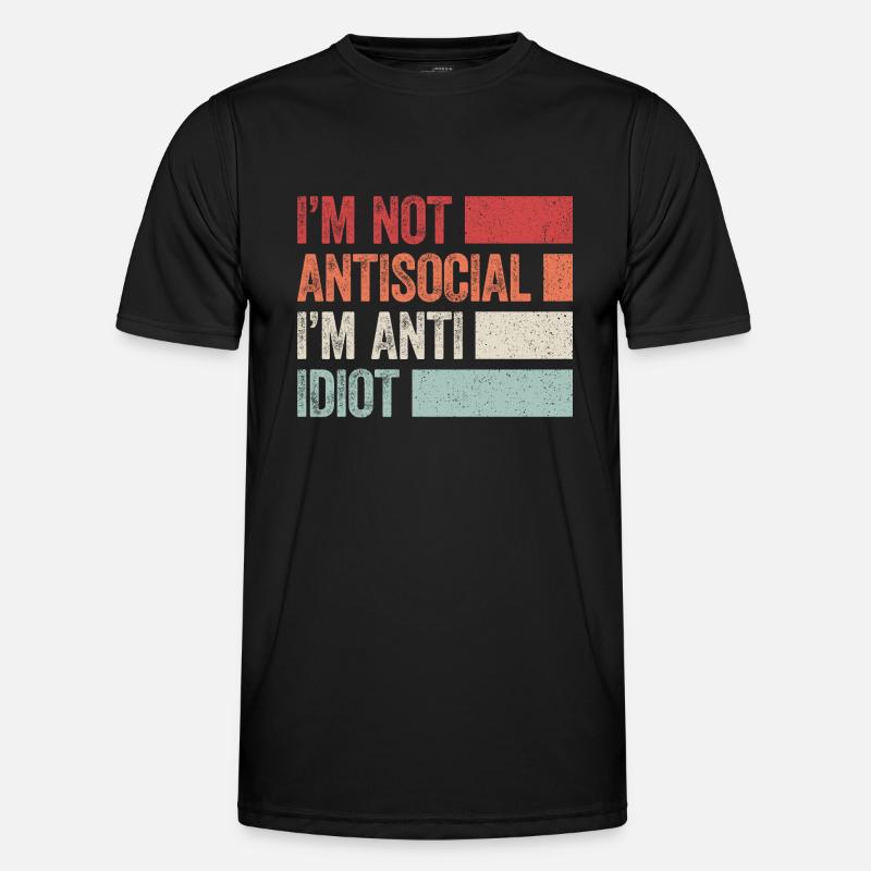 Sarcastic introvert - Men's Functional T-Shirt - black