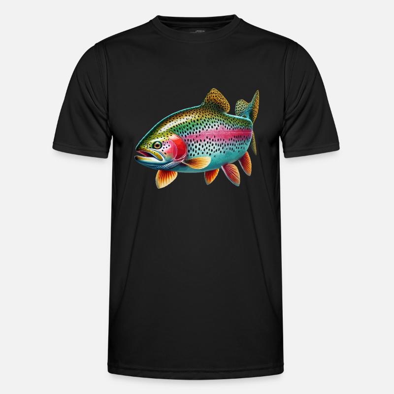 Rainbow trout - Men's Functional T-Shirt - black