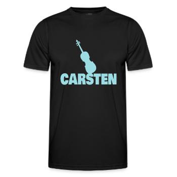 Bratsche Carsten - Männer Funktions-T-Shirt - Schwarz - Vorne - AI Model Male 178 dark (178cm)