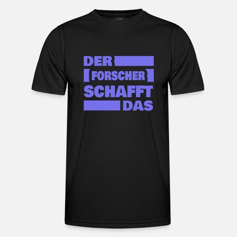 Forscher als Arbeit Männer Funktions-T-Shirt