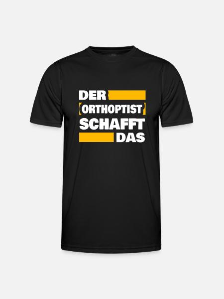 Orthoptist as work - Men's Functional T-Shirt - black