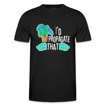 Monstera Mama - T-shirt sport Homme - noir - Devant - AI Model Male 178 dark (178cm)