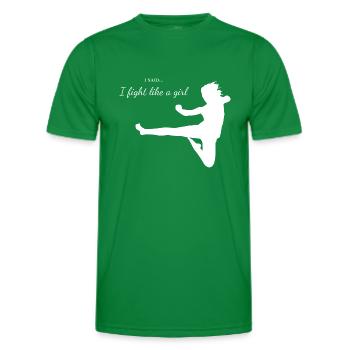 Fight Like a girl - Best fighter - T-shirt sport Homme - vert - Devant - AI Model Male 178 dark (178cm)