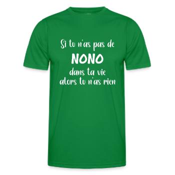Si tu n'as pas de nono alors tu n'as rien - T-shirt sport Homme - vert - Devant - AI Model Male 178 dark (178cm)