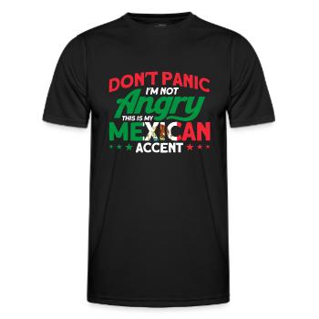 Mexiko Mexikanische Wurzeln Geschenk - Männer Funktions-T-Shirt - Schwarz - Vorne - AI Model Male 178 dark (178cm)