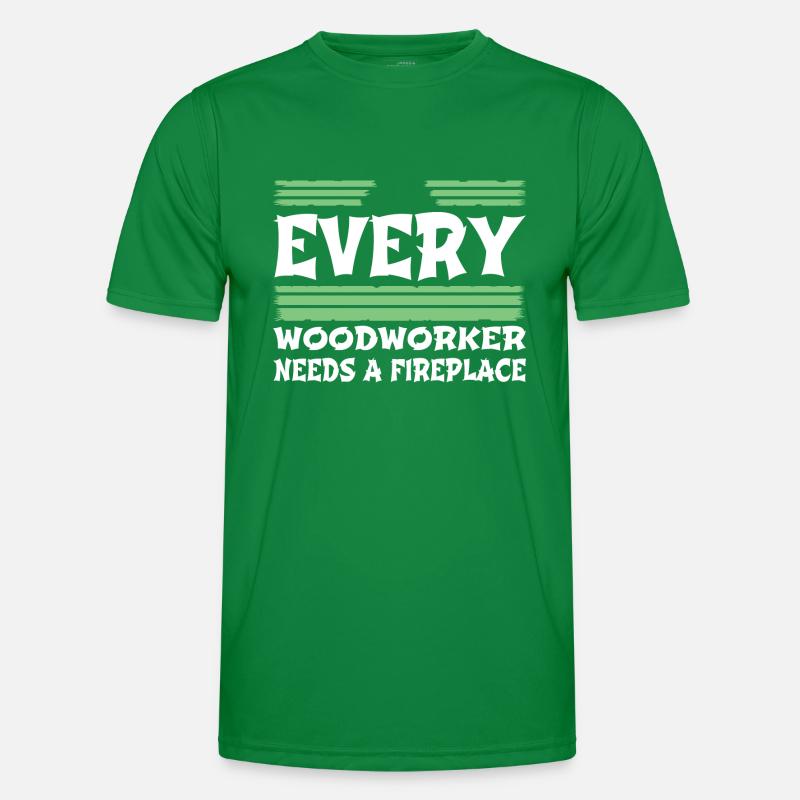 carpenter jokes logging forest work Männer Funktions-T-Shirt